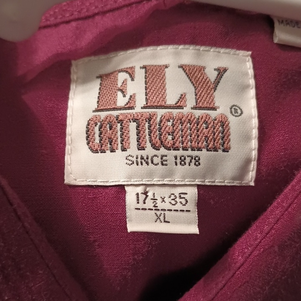 Ely Cattleman Deep Purple Shirt XL